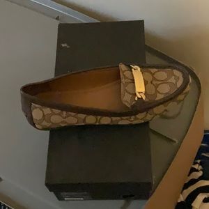 Coach loafers.  Practically new